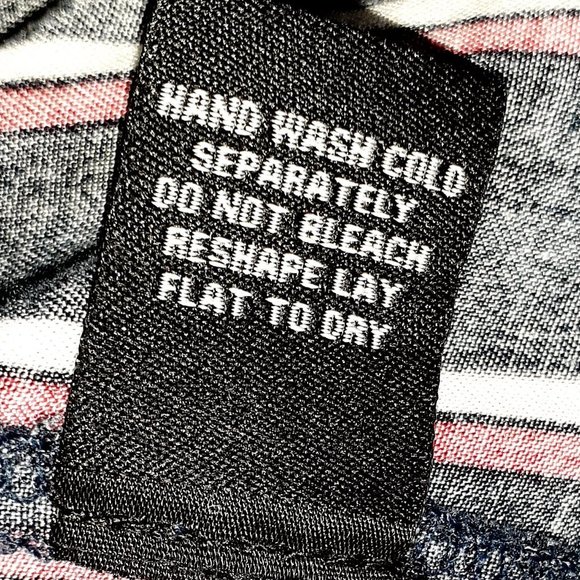 Navy blue, white and red stripped palazzo pant - Picture 5 of 5